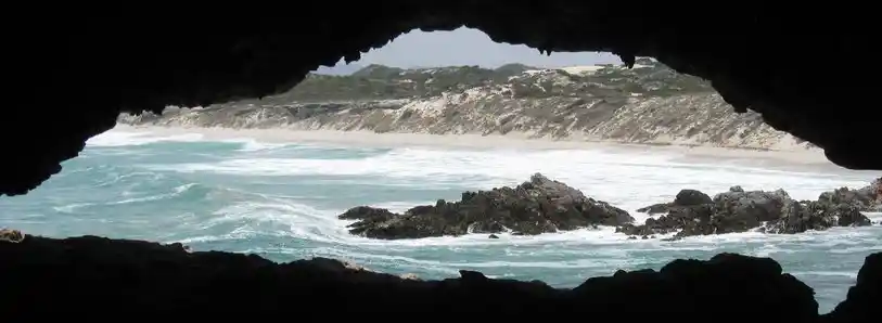 Historic Klipgat Cave overlooking Walker Bay